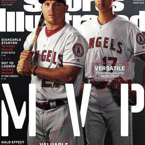 Los Angeles Angels Of Anaheim Mike Trout And Shohei Ohtani Sports Illustrated Cover by Sports Illustrated