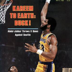 Los Angeles Lakers Kareem Abdul-jabbar, 1980 Nba Western Sports Illustrated Cover by Sports Illustrated Los Angeles Lakers Kareem Abdul-jabbar, 1980 Nba Western Sports Illustrated Cover by Sports Illustrated