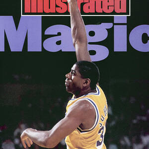 Los Angeles Lakers Magic Johnson, 1990 Nba Western Sports Illustrated Cover by Sports Illustrated Los Angeles Lakers Magic Johnson, 1990 Nba Western Sports Illustrated Cover by Sports Illustrated