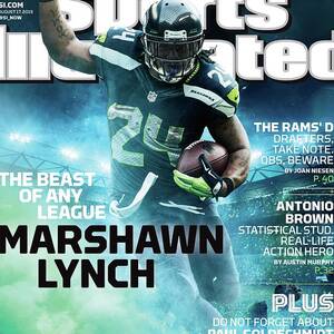 Marshawn Lynch 2015 Nfl Fantasy Football Preview Issue Sports Illustrated Cover by Sports Illustrated