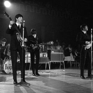 Members Of The Beatles Pop Group by Popperfoto
