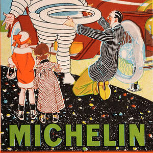 Michelin Tyres Man Poster - Vintage by Popperfoto Michelin Tyres Man Poster - Vintage by Popperfoto
