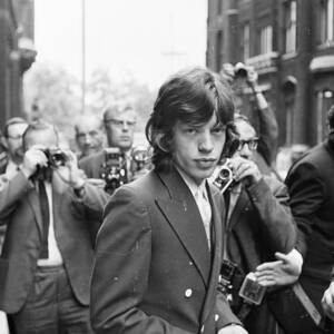Mick Jagger by Len Trievnor Mick Jagger by Len Trievnor