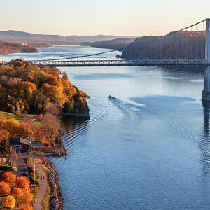 Mid Hudson Bridge & Hudson River, Ny by Lumiere