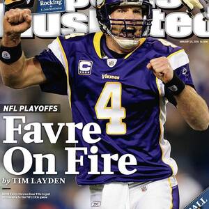 Minnesota Vikings Qb Brett Favre, 2010 Nfc Divisional Sports Illustrated Cover by Sports Illustrated