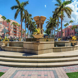 Mizner Park In Boca Raton, Fl by Glowcam