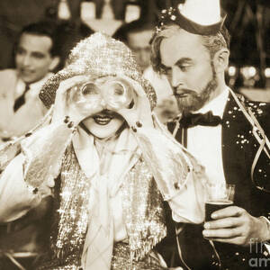 Movie Still Of Drunk Couple At New by Bettmann
