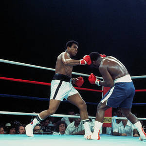 Muhammad Ali And Joe Frazier Boxing by Bettmann