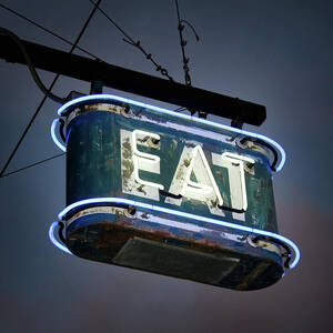 Neon Eat Sign by Kjohansen Neon Eat Sign by Kjohansen