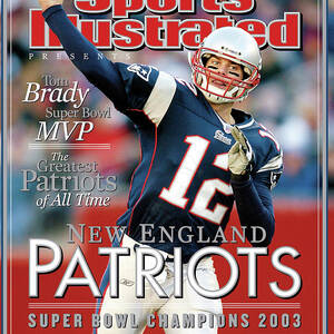 New England Qb Tom Brady, Super Bowl Xxxviii Champions Sports Illustrated Cover by Sports Illustrated
