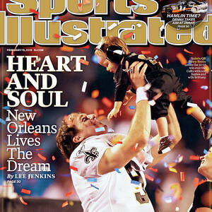 New Orleans Saints Qb Drew Brees, Super Bowl Xliv Sports Illustrated Cover by Sports Illustrated