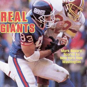 New York Giants Mark Bavaro... Sports Illustrated Cover by Sports Illustrated