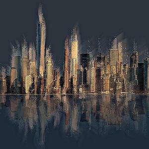 New York Sunrise by David Manlove