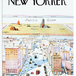 New Yorker March 29, 1976 by Saul Steinberg New Yorker March 29, 1976 by Saul Steinberg
