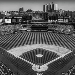 NY Yankees Stadium BW by Susan Candelario