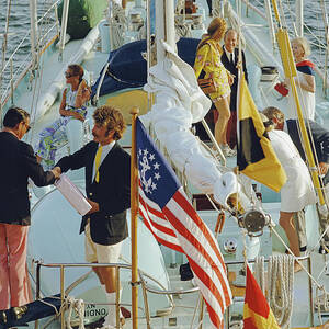 Party In Bermuda by Slim Aarons