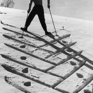 Patterned Snow by Hulton Archive