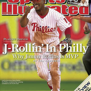 Philadelphia Phillies Jimmy Rollins... Sports Illustrated Cover by Sports Illustrated