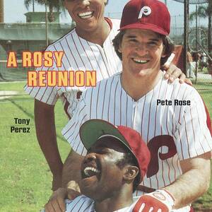 Philadelphia Phillies Tony Perez, Pete Rose, And Joe Morgan Sports Illustrated Cover by Sports Illustrated