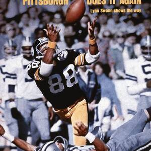 Pittsburgh Steelers Lynn Swann, Super Bowl X Sports Illustrated Cover by Sports Illustrated