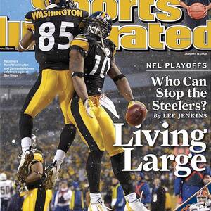 Pittsburgh Steelers Nate Washington And Santonio Holmes Sports Illustrated Cover by Sports Illustrated