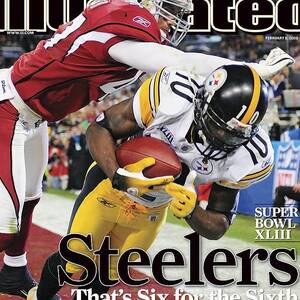 Pittsburgh Steelers Santonio Holmes, Super Bowl Xliii Sports Illustrated Cover by Sports Illustrated Pittsburgh Steelers Santonio Holmes, Super Bowl Xliii Sports Illustrated Cover by Sports Illustrated
