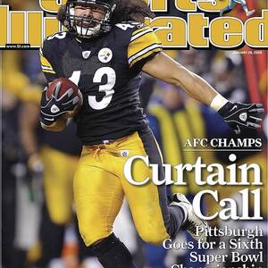 Pittsburgh Steelers Troy Polamalu, 2009 Afc Championship Sports Illustrated Cover by Sports Illustrated