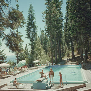 Pool At Lake Tahoe by Slim Aarons