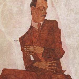 Portrt Arthur Roessler by Egon Schiele