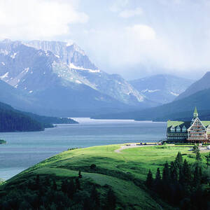 Prince Of Wales Hotel, With Waterton by John Elk Prince Of Wales Hotel, With Waterton by John Elk