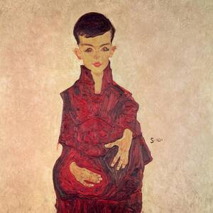 Rainerbub Portrait Of Herbert Rainer by Egon Schiele