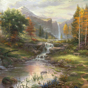 Pools Of Serenity by Thomas Kinkade