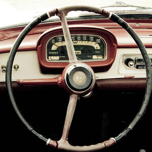 Retro Car Driving Wheel by Malhrovitz Retro Car Driving Wheel by Malhrovitz