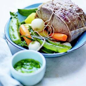 Roast Beef With Spring Vegetables by Amiel
