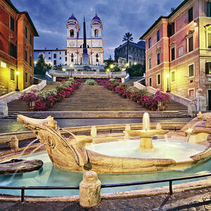 Rome, Spanish Steps, Italy by Giovanni Simeone