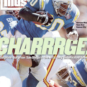 San Diego Chargers Natrone Means... Sports Illustrated Cover by Sports Illustrated