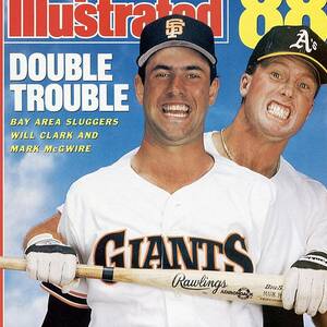 San Francisco Giants Will Clark And Oakland Athletics Mark Sports Illustrated Cover by Sports Illustrated San Francisco Giants Will Clark And Oakland Athletics Mark Sports Illustrated Cover by Sports Illustrated
