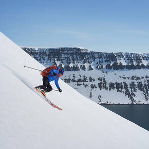 Skiing At Nature Reserve Iceland by Francesco Tremolada