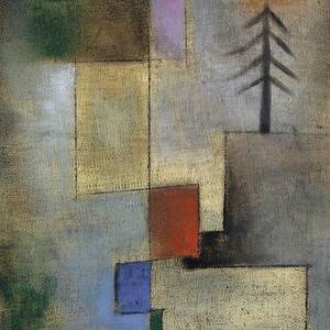 Small Picture Of Fir Trees by Paul Klee