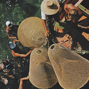 Snorkelling In The Shallows by Slim Aarons