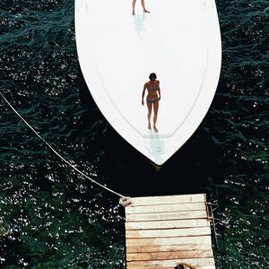 Speedboat Landing by Slim Aarons