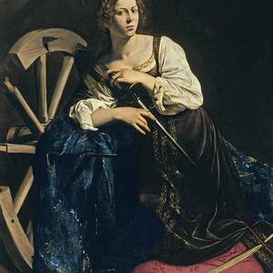 St Catherine Of Alexandria by Caravaggio