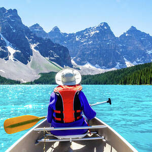 Summer Day on Moraine Lake by Douglas Wielfaert