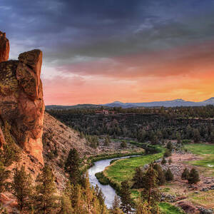 Sunset At Smith Rock State Park In by David Gn Photography Sunset At Smith Rock State Park In by David Gn Photography