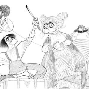 Sweeney Todd by Al Hirschfeld