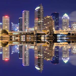 Tampa Bay Skyline by Sean Pavone