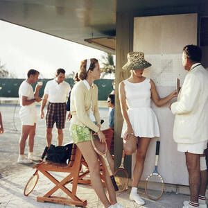 Tennis In The Bahamas by Slim Aarons