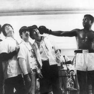 The Beatles And Muhammad Ali In 1964 by Keystone-france