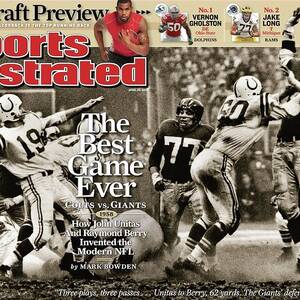 The Best Game Ever 1958 Colts Vs. Giants Sports Illustrated Cover by Sports Illustrated
