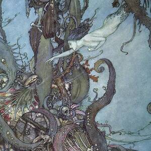 The Mermaid Pl 3 by Edmund Dulac
